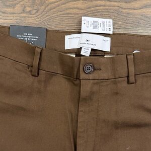 Banana Republic Traveler Chino Pants Men’s 32×32 Brown Slim Fit